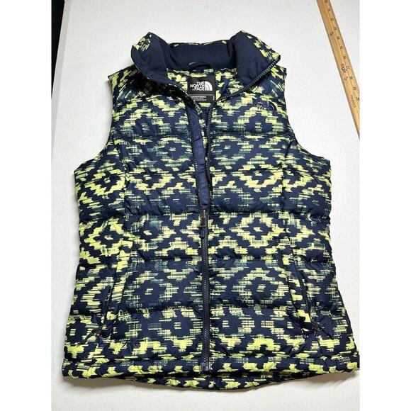 The North Face Nuptse Cosmic Blue 700 Fill Down Puffer Vest Womens Sz S - Picture 1 of 8